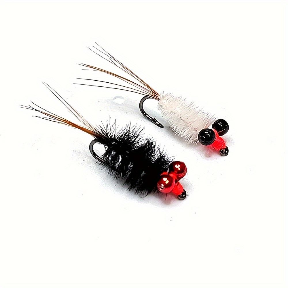 MNFT 10Pcs Red Fly Mosquito Fly Trout Grayling Fishing Dry