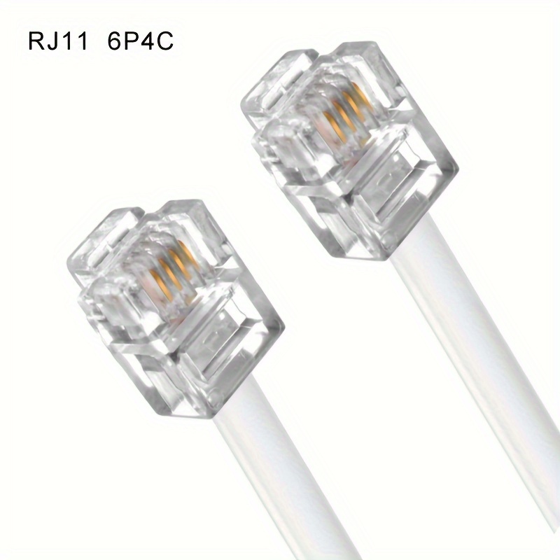 Keple RJ11 Cable ADSL 3ft Extension Lead Phone Cord Telephone Plug High  Speed Xfinity Internet Broadband Male to Male Router and Modem to RJ11  Phone