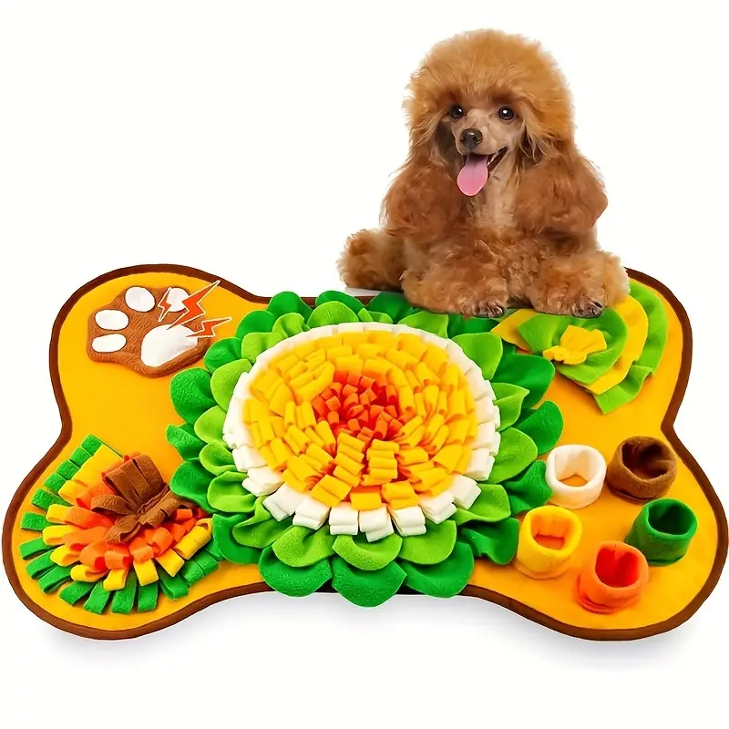 Interactive Dog Snuffle Mat - Slow Feeding Puzzle Toy For Small