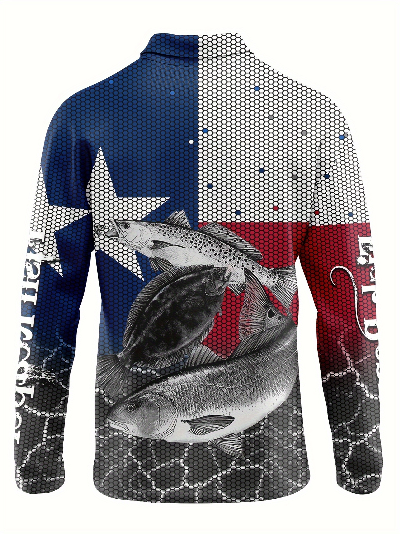 Fish 3d Pattern Men's Turndown Collar Trendy Comfy Long - Temu Canada