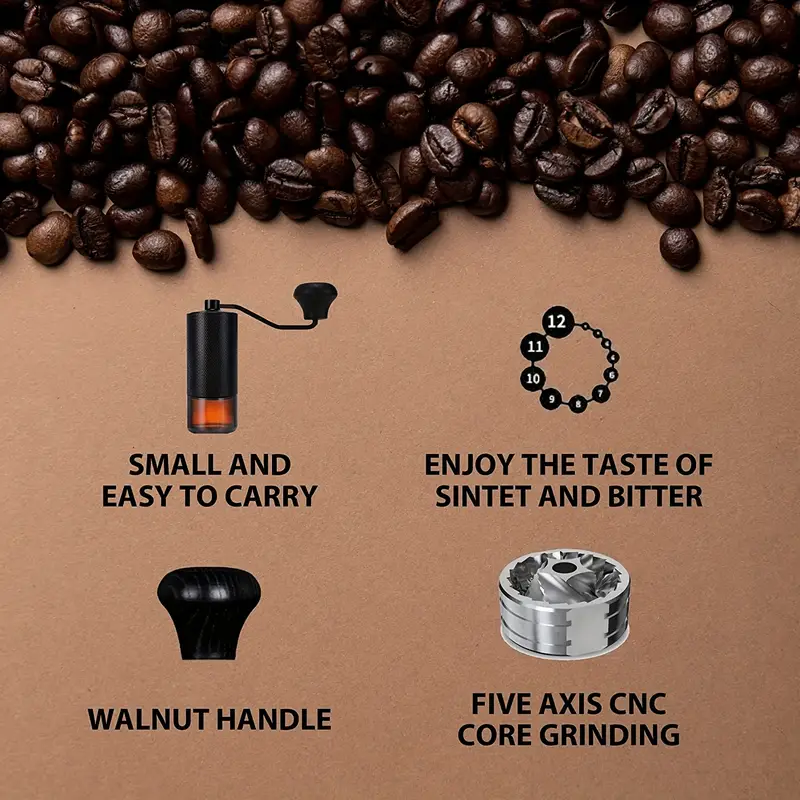 Manual Coffee Bean Grinder Instant Grinding Hand Shake - Temu