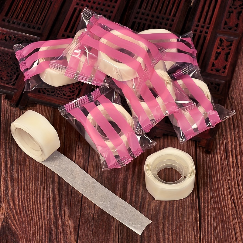 200pcs Double-sided Adhesive Tape Dots Clear 10mm/0.5” Round Stickers  Acrylic No Trace Transparent Adhesive Detachable Putty Tape Glue Tape For  Hangin