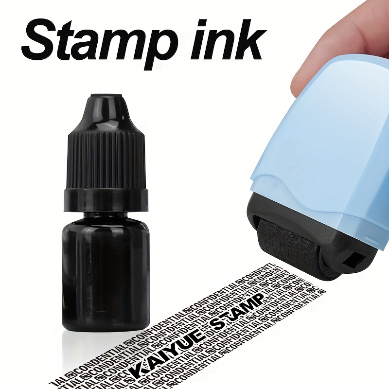 Rolling Identity Theft Guard Stamp Refill Ink Privacy Stamp - Temu