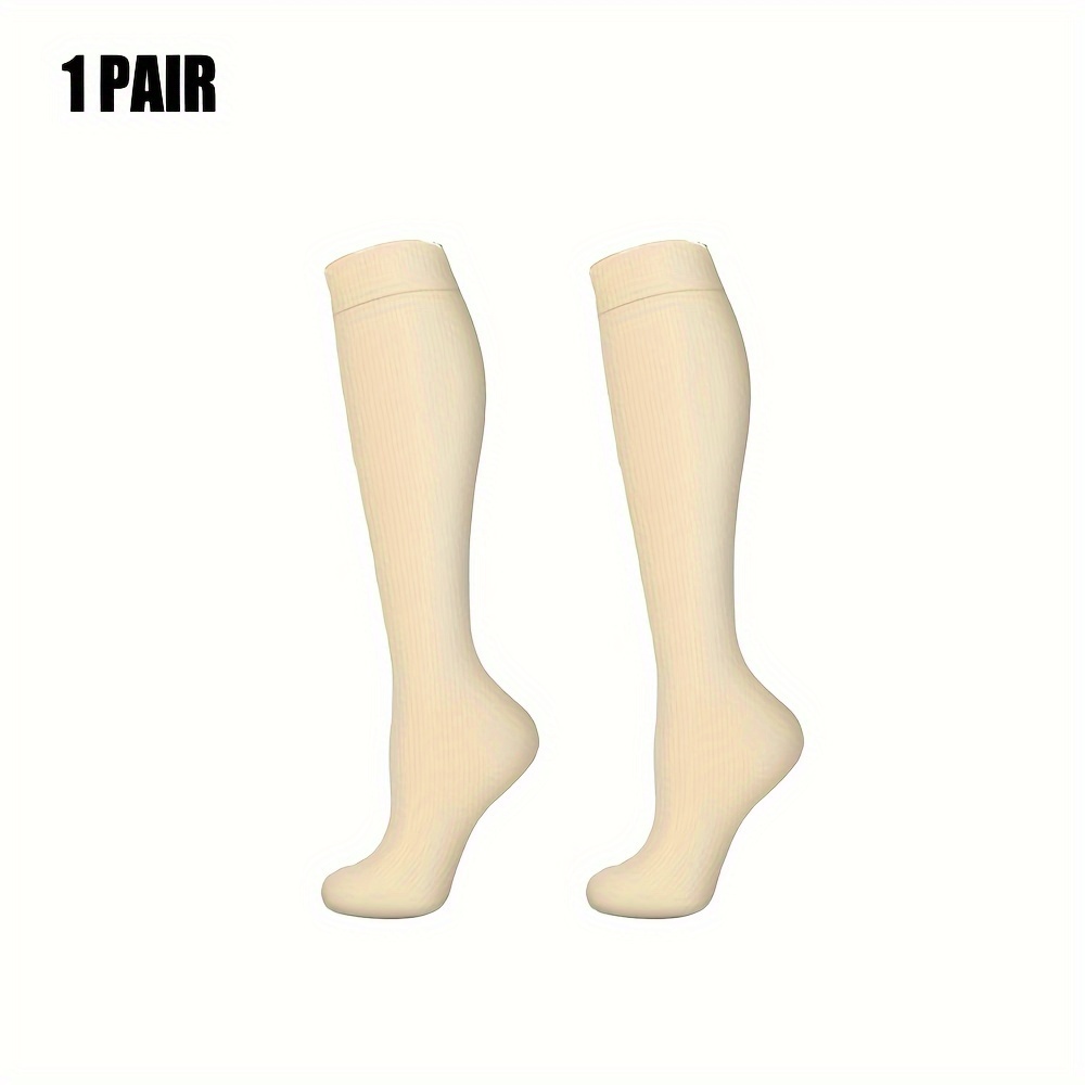 Compression Socks 15-20mmHg Graduated Knee High Socks for Women & Men