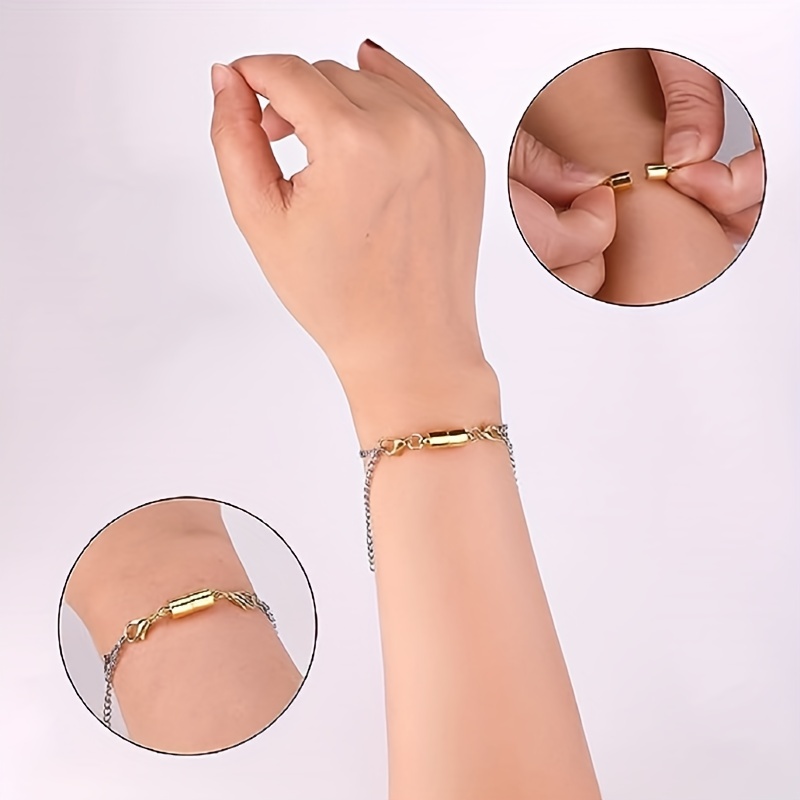 Yaomiao 30 Piece Gold and Silver Necklace Clasps Magnetic Jewelry Locking  Clasps and Closures Bracelet Lobster