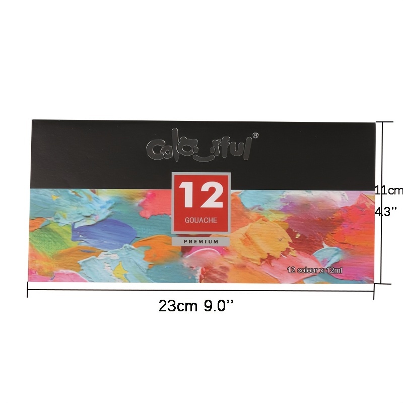 Gouache Paint Set of 24 Colors x 30ml(1 fl oz) with 5 Panit