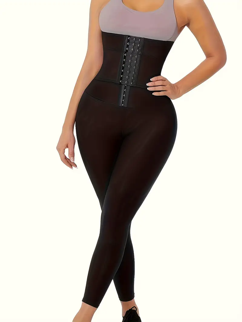 High Waist Shaping Pants Front Buckle Tummy Control - Temu