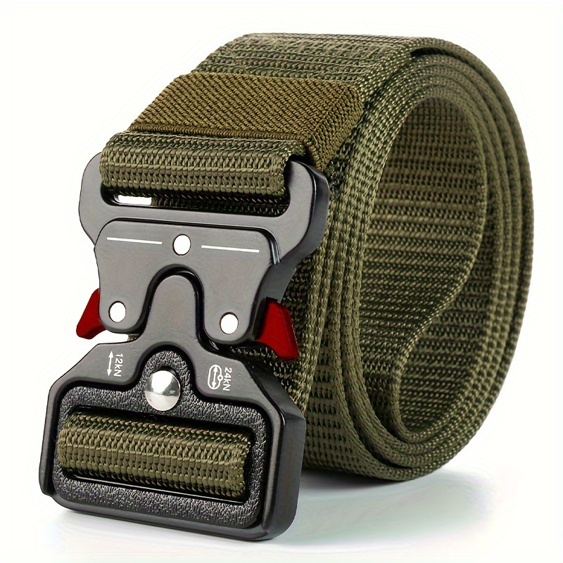 Men's Tactical Nylon Belt Quick Release Red