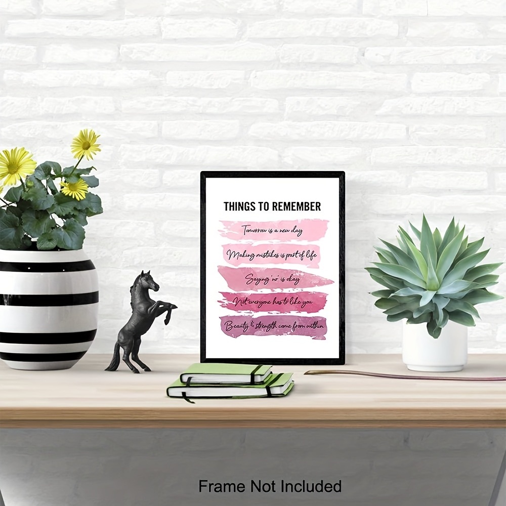 Positive Inspirational Quotes Wall Decor, Uplifting Encouragement Gifts For  Women, Girls, Teens, Daughter, Bff, Best Friend, Motivational Wall Art  Poster For Home Office, Bedroom, Bathroom (unframed) Temu Australia