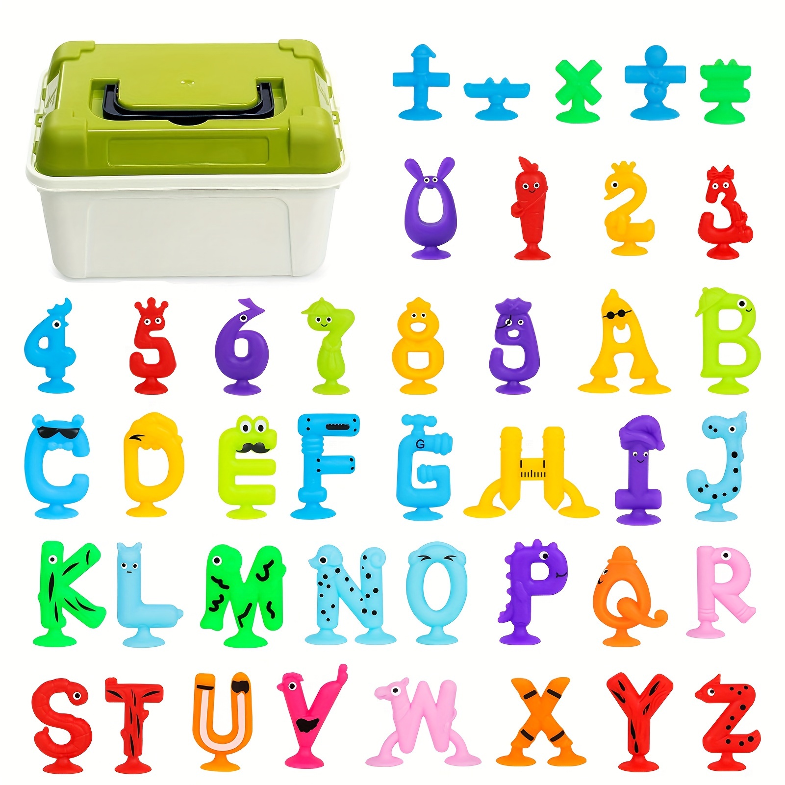 36Pcs/set EVA Letter Number Ornament Children Educational Toy Foam Letters  Numbers Floating Bathroom Bath tub kid toy