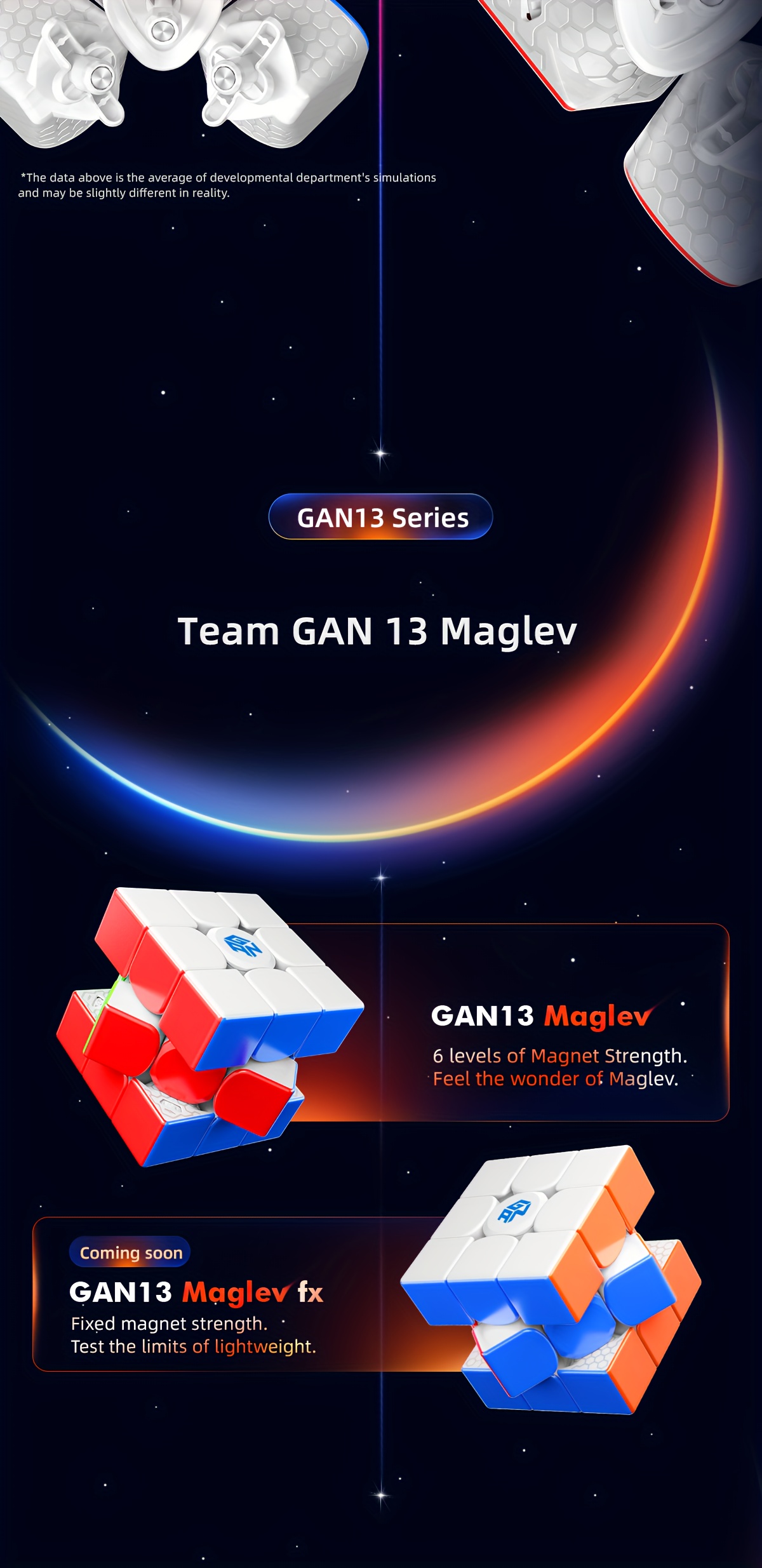 Gan13 Maglev Magnetic Speed Cube 3×3 Magnets Magic Cube - Temu