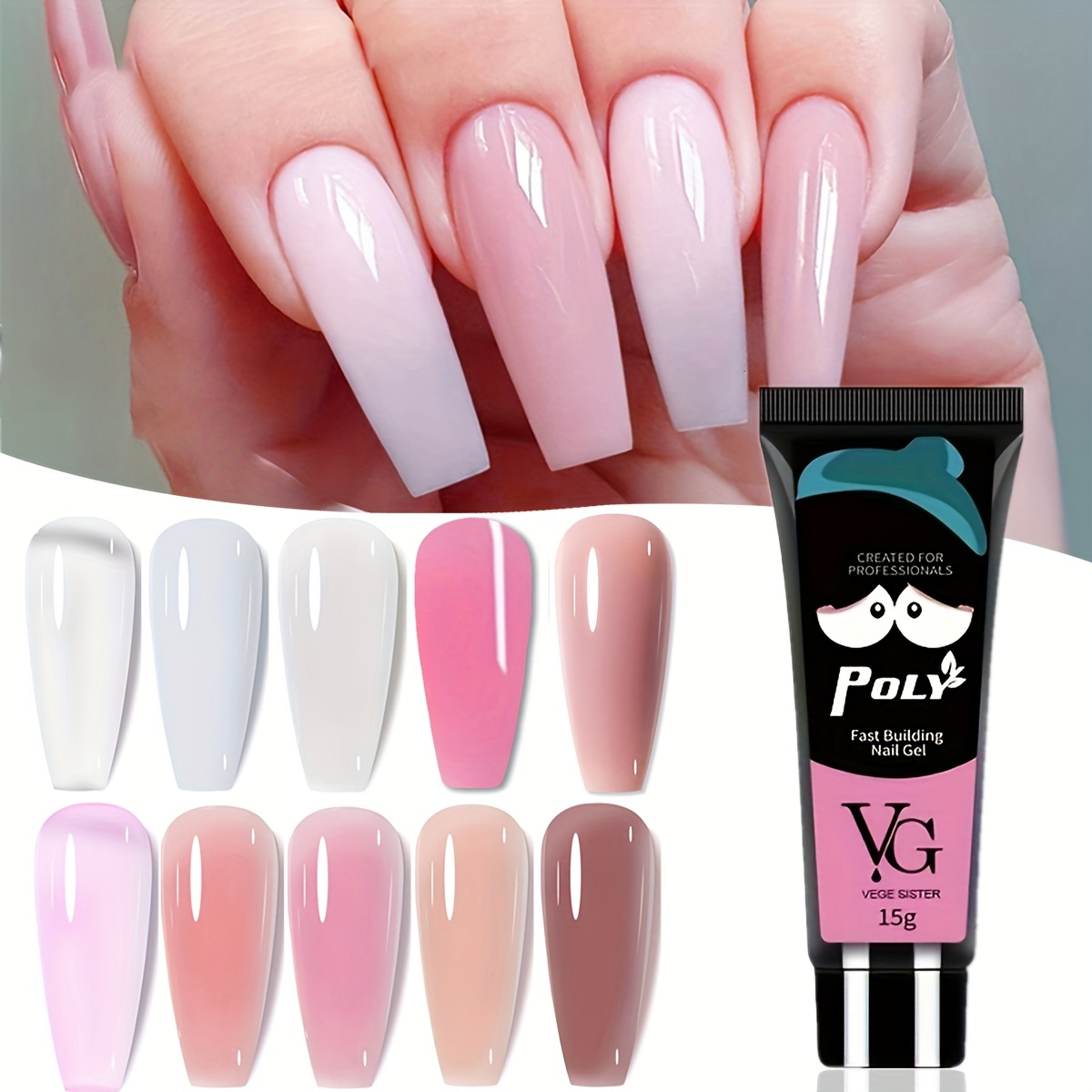 Bag Full Cover Duck Feet Clear Long Coffin Nails Clear Wide Flare Gel  Extension System For Manicure Accessories From Dadabibi, $12.14 | DHgate.Com