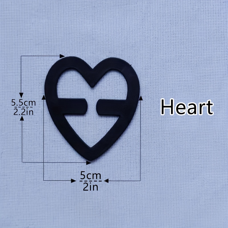 4pcs Heart Shaped Bra Strap Clip, Invisible Anti-Slip Bra Strap