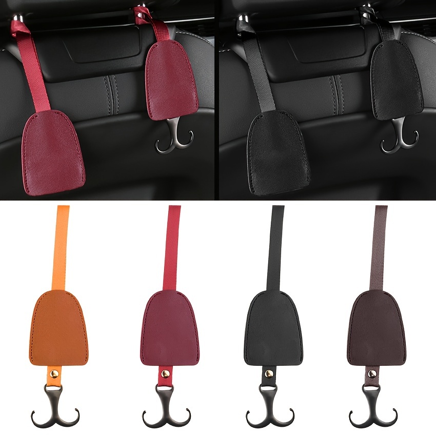 Kopfstützenhalterung Auto Haken | 2 Stück 2 in 1 Auto Haken Halter | 360 °  Rotation Versteckte Autositzhaken für Taschen | Multifunktionaler