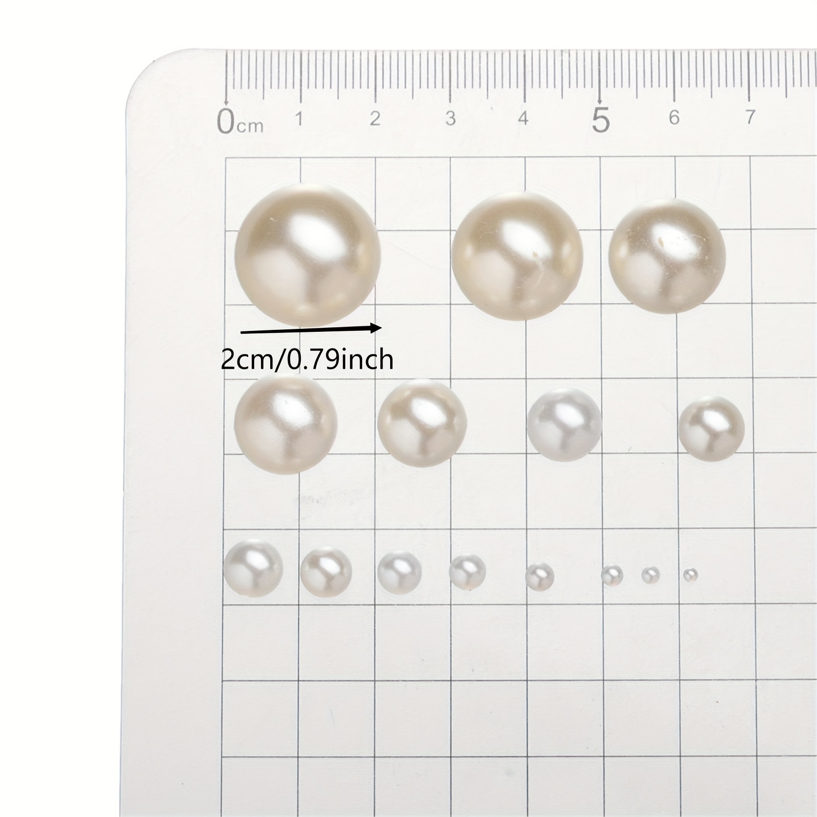 2mm white Flatback Nail Pearls For Nail Art Half Pearls For - Temu