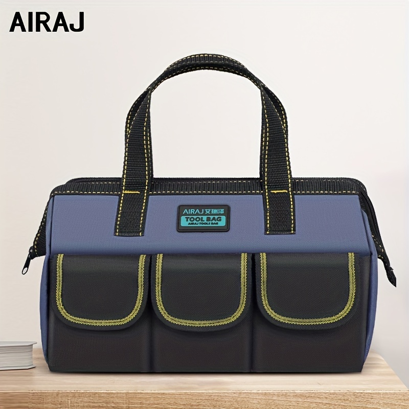 

Airaj Large Multifunction Tool Bag Thickened Oxford Cloth Sturdy Durable Electrician Specific Handbag