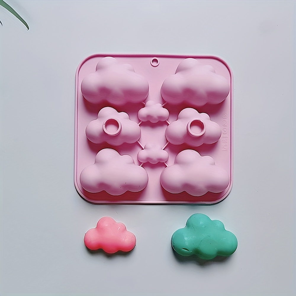 8 Cavity 3d Silicone Cloud Chocolate Mold Cute Candy Mold - Temu