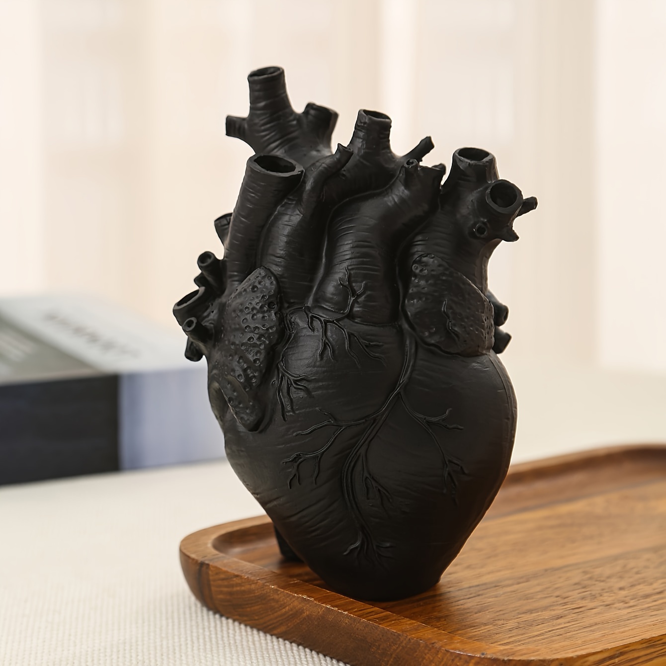 Anatomical Heart Polyresin Flower Vase Creative Design Vase