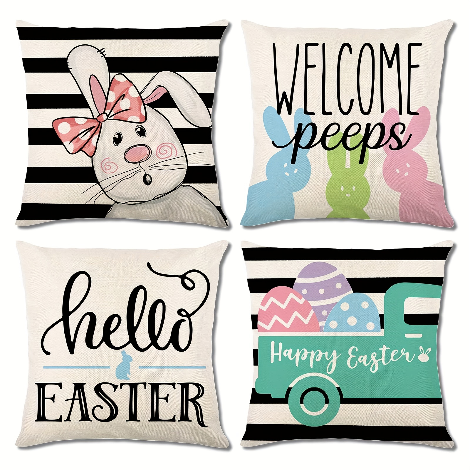 Easter Pillow Covers Easter Pillows Decorative Throw Pillows - Temu Bahrain