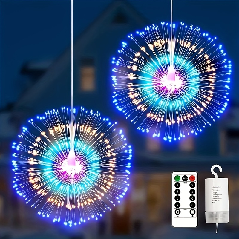 1pc/2pcs, Luci Da Giardino Solari Led Luci Da Fuochi Dartificio Solari  Esterne Luci Solari Esterne Impermeabili Per Decorazioni Per Tende Da  Giardino, Possono Essere Disposte In Molte Forme Diverse - Giochi E