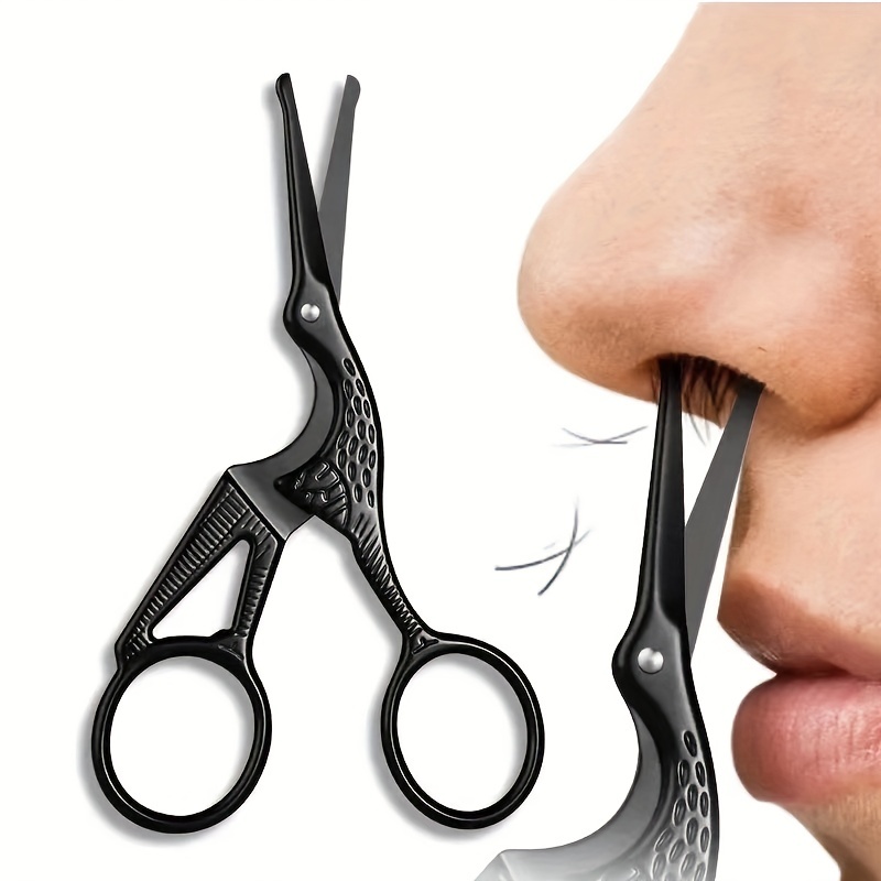 Nose Hair Scissors Mens Nose Hair Cutting Tool Stainless - Temu