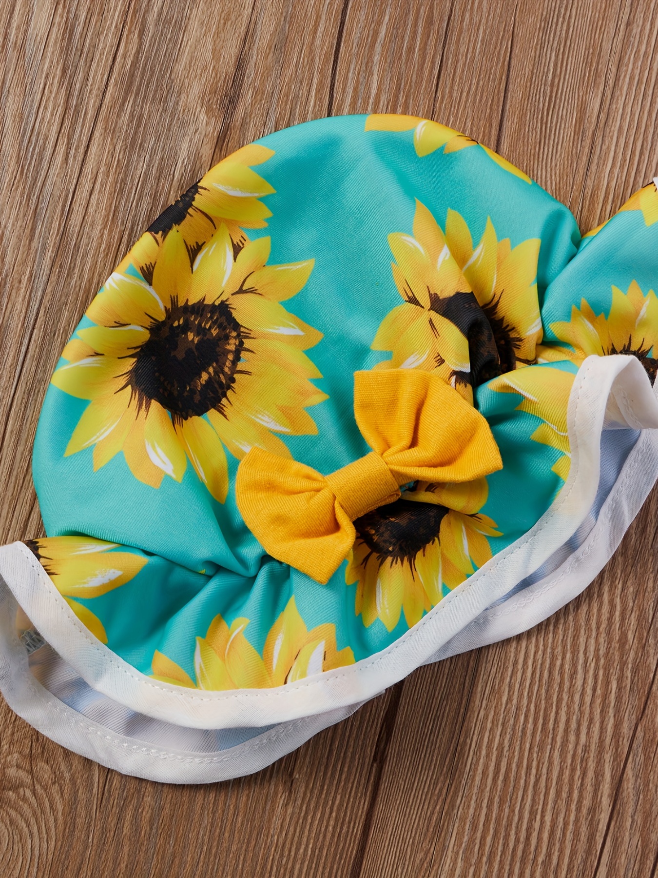 Infant Baby Girls Kid Sunflower Swimsuit Suit, Bikini + Panties +