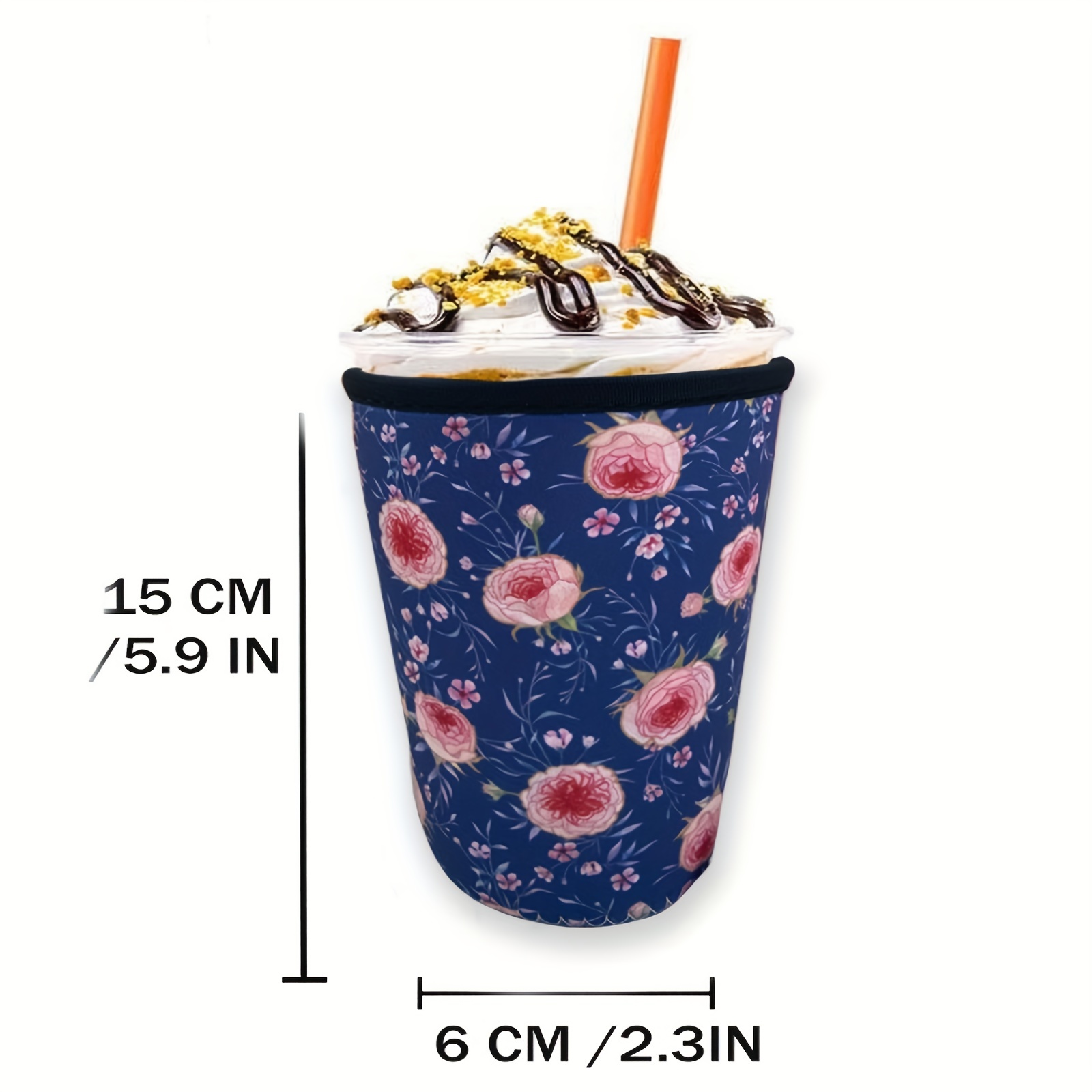 Reusable Iced Coffee Insulator Sleeve For Cold Beverages - Temu