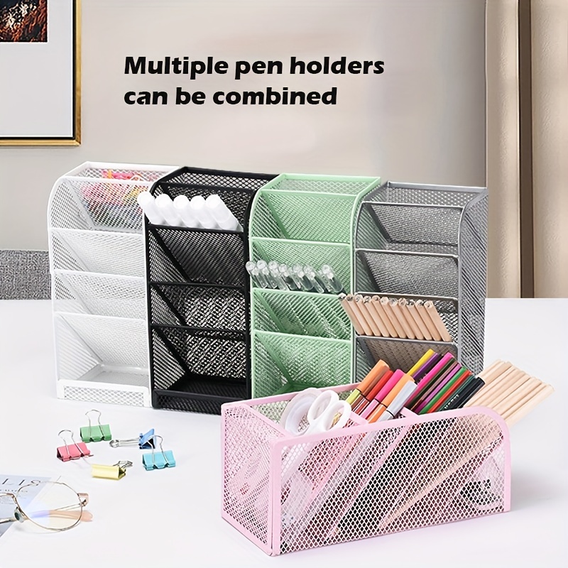 Organizer Penne In Metallo Resistente Portamatite Scrivania - Temu