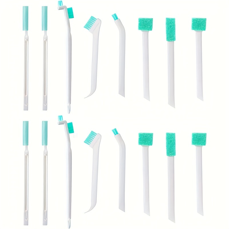 Jytue 8pcs Small Crevice Cleaning Brushes for Toilet Corner Tiny Window Door Track Groove Gap Cleaning Scrub Brush Set with Long Handle Detail