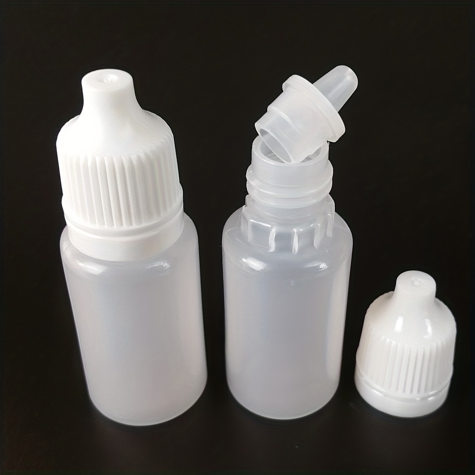 50pcs 100pcs empty plastic squeezable dropper bottles eye liquid dropper refillable bottles 10ml travel accessories
