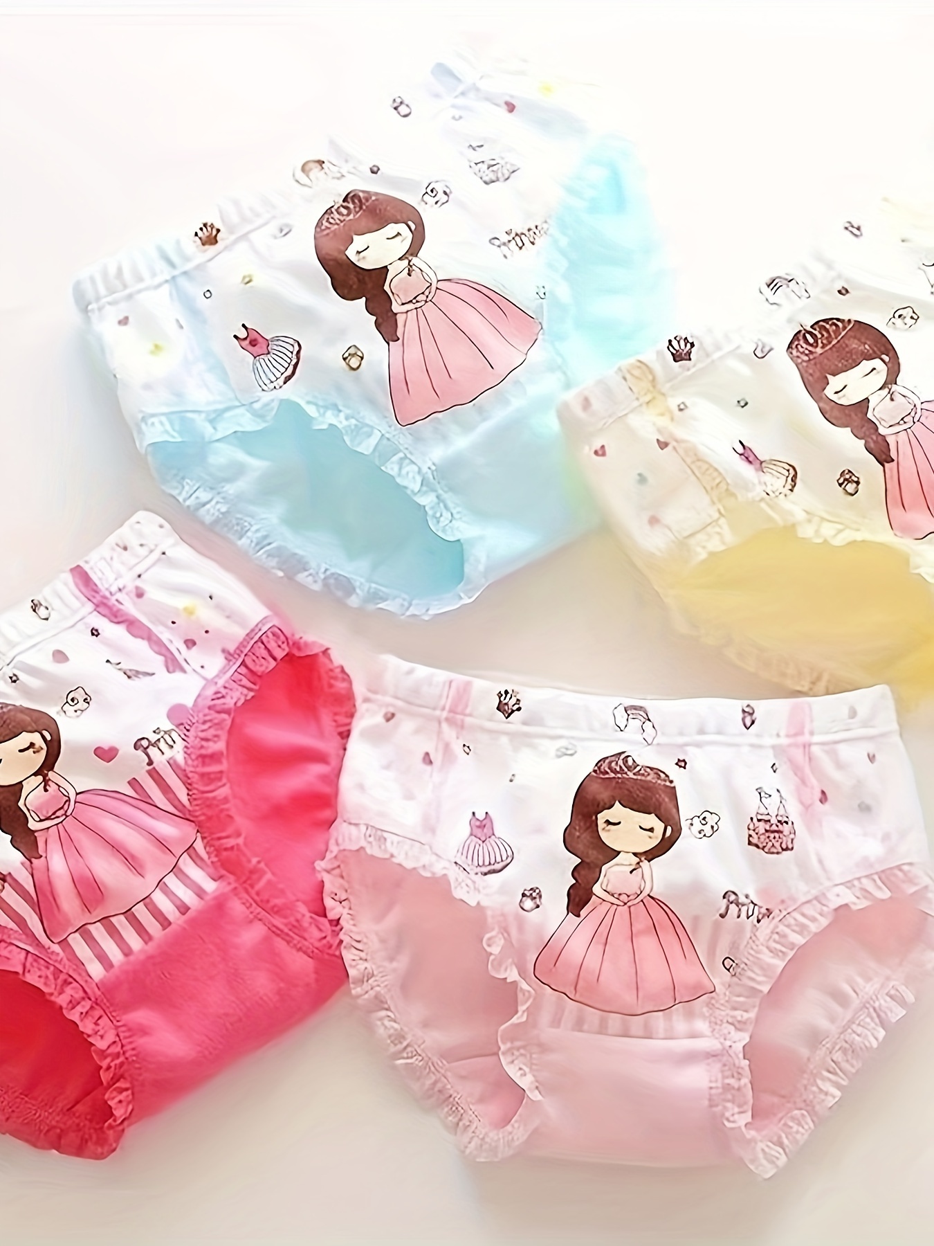 Juniors Underwear Packs Cotton Briefs for Young Girls and Teens, 6
