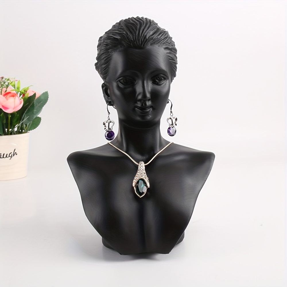 Necklace Bust Jewelry Display Stand, Mannequin Necklace Holder