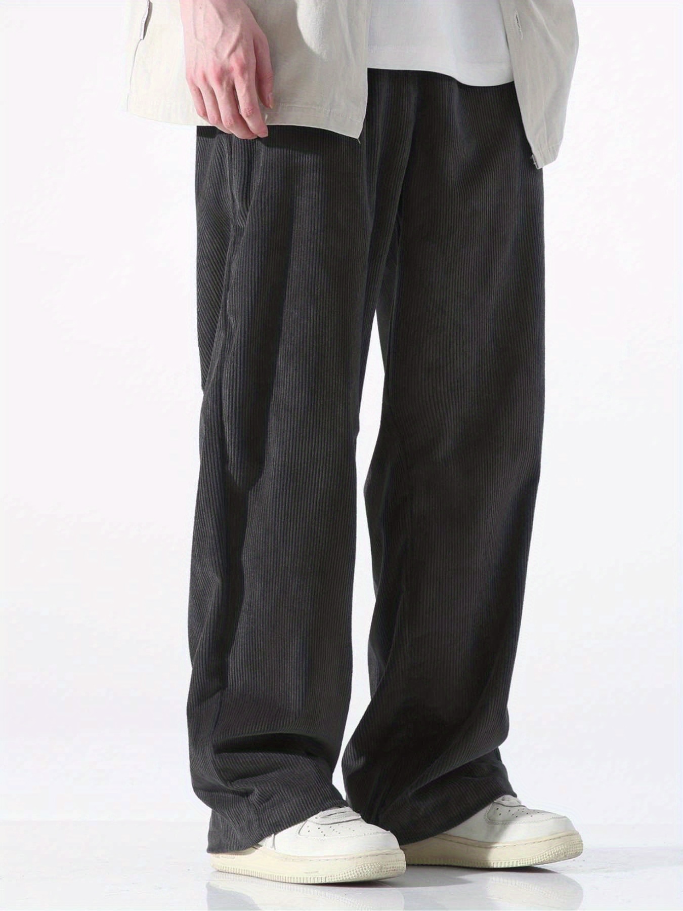 Men Slant Pocket Tailored Pants