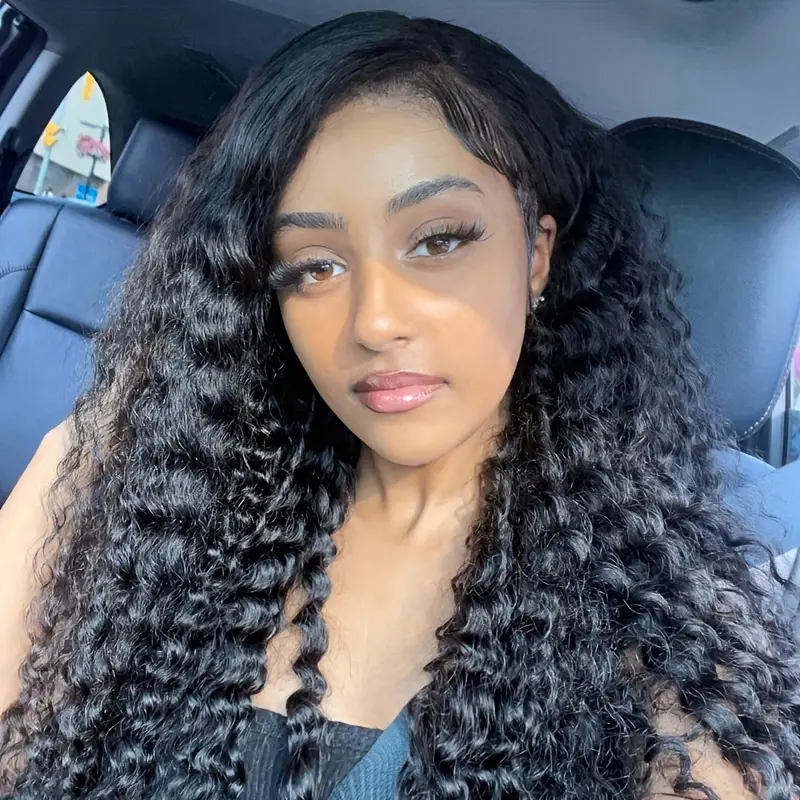 Hd Lace Front Human Hair Wigs Deep Wave 13x4 Lace Frontal - Temu