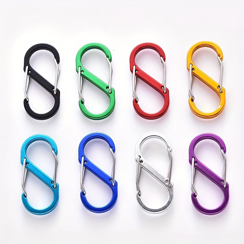 4pcs Outdoor S Aluminum Carabiners for Camping Hiking
