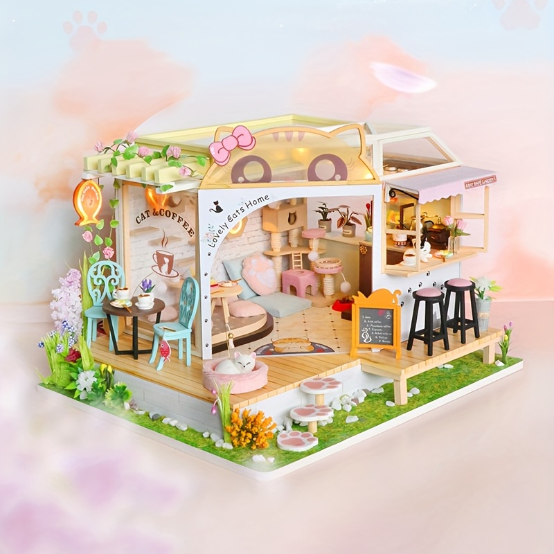 Kit di costruzione in miniatura per casa delle bambole fai-da-te