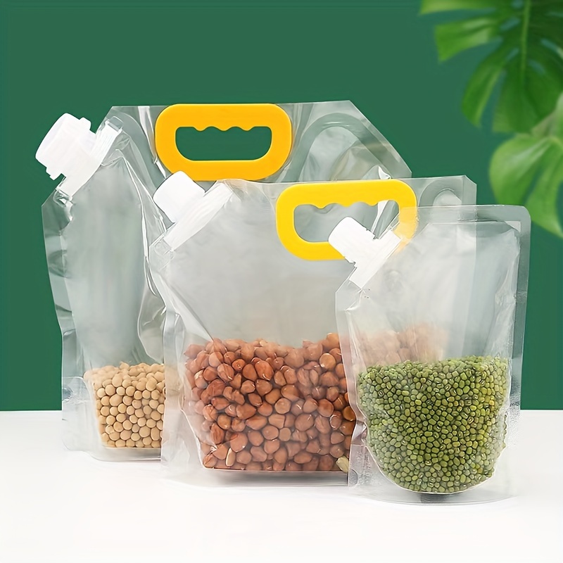 Reusable Vacuum Sealer Bags Household Plastic Clear Food Storage Seal Bag  Fresh Food Zip Freezer Sealing Clips Hand Pump Bag