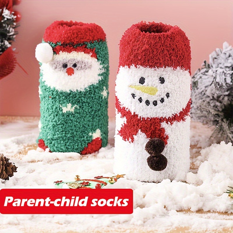 Calcetines de Invierno para mujer, calcetín para dormir en casa, Navidad,  zapatillas de nieve, alfombra, Gato