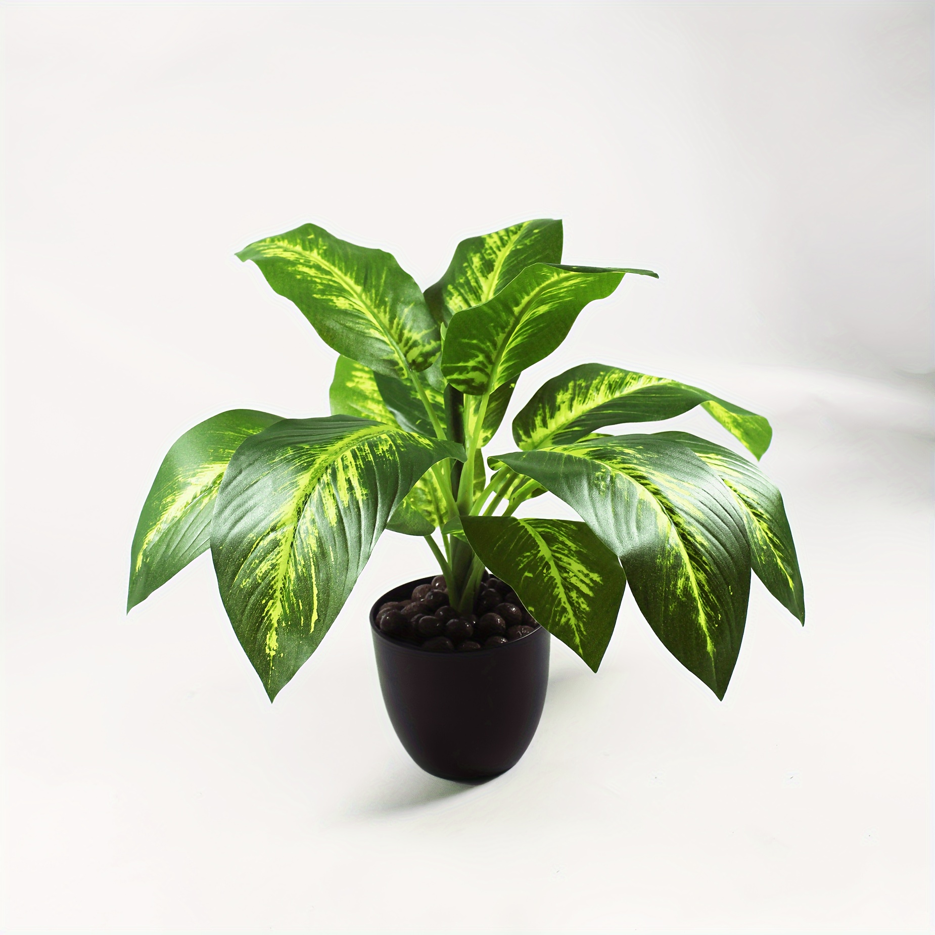 Pianta artificiale verde piccola pianta finta in vaso ornamento da