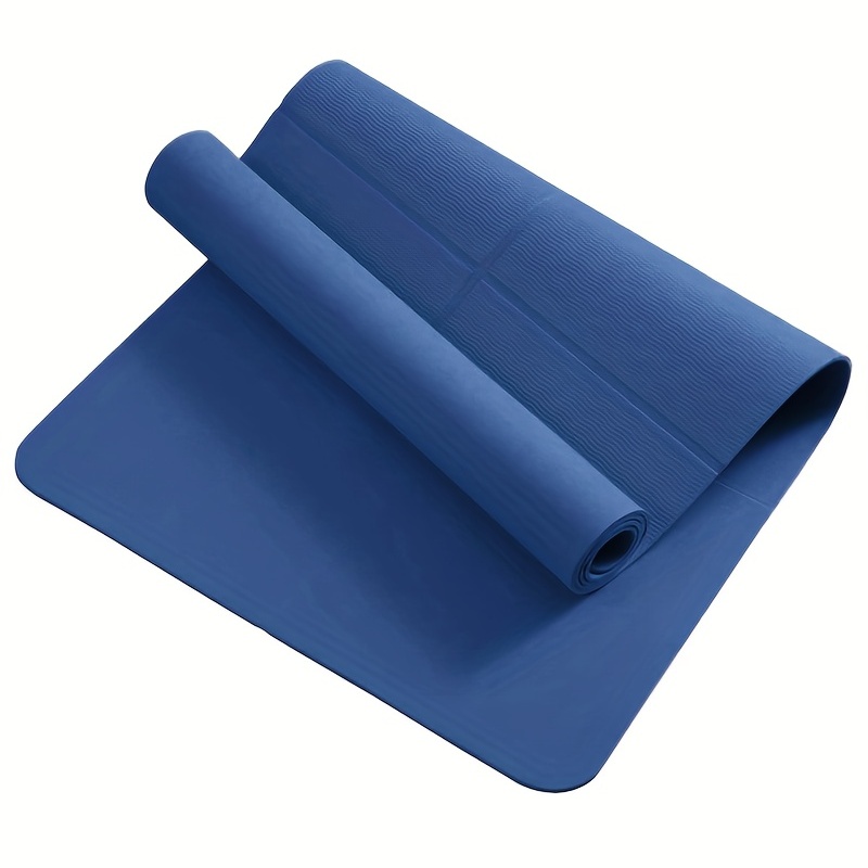 Tapis De Yoga TPE Pliable Bleu Portable Épais Tapis De - Temu France