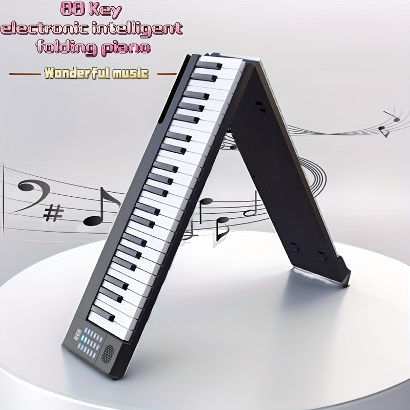 Clavier de piano 61, Clavier de piano portable avec support de musique,  Microphone, Clavier électronique de piano numérique de musique de  puissance, convient aux enfants / adultes