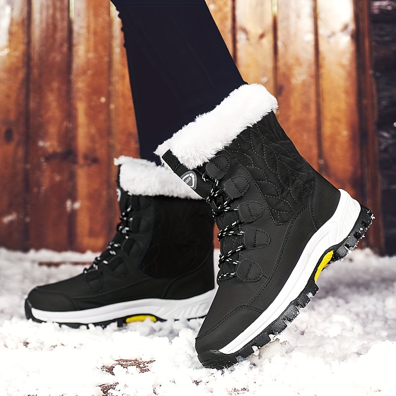 Womens Snow Boots Winter Fur Lined Waterproof Walking Boots Lightweight  Outdoor Ankle Boots Ladies Warm Shoes Anti-Slip Mid Calf Boots : :  Clothing, Shoes & Accessories