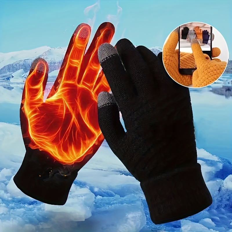 Guanti da uomo in fibra di rame Spandex Touch Screen sport da corsa guanti  termici caldi invernali guanti da calcio da uomo in seta - AliExpress