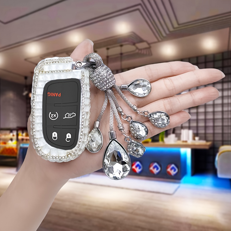 fashion womens sparkling key fob cover jeep Temu Bahrain
