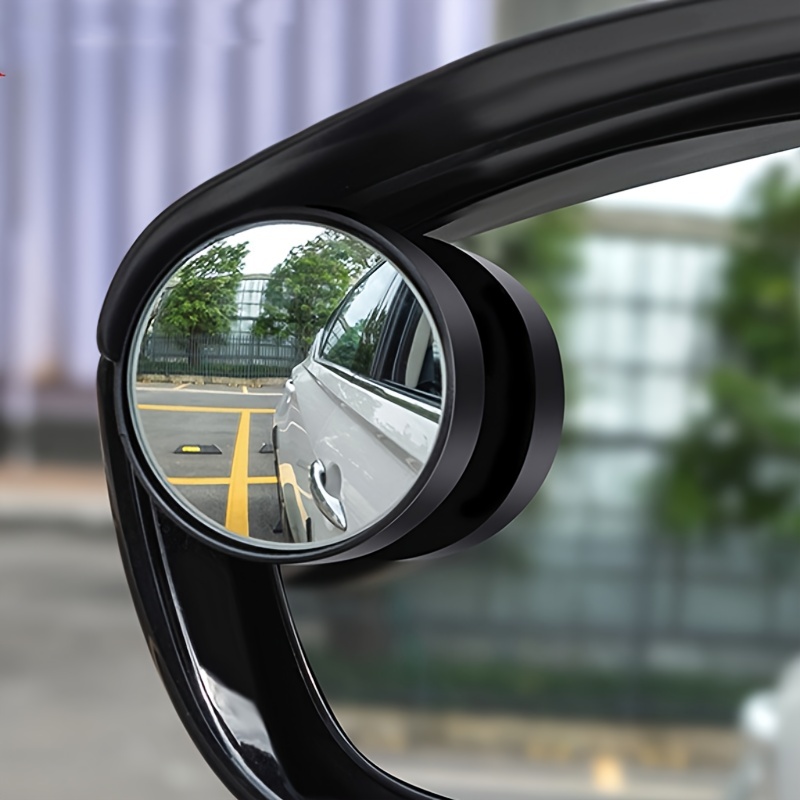 2pcs car blind spot mirror rearview mirror rain eyebrow multifunctional 2 in 1 rain covering for rainy days expanding view safety driving details 4