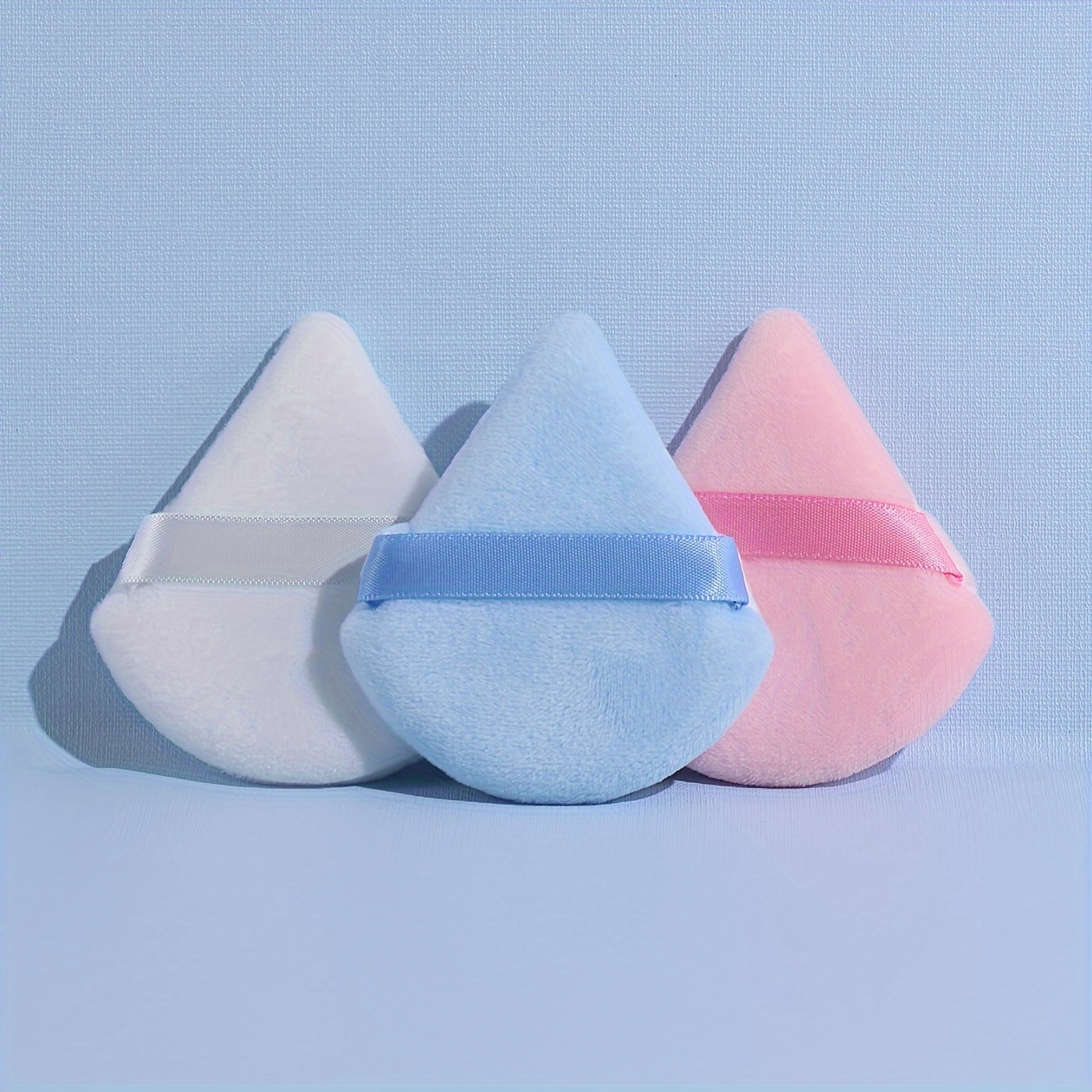 Triangle Loose Puff Multi Color Triangle Velvet Puff Soft - Temu