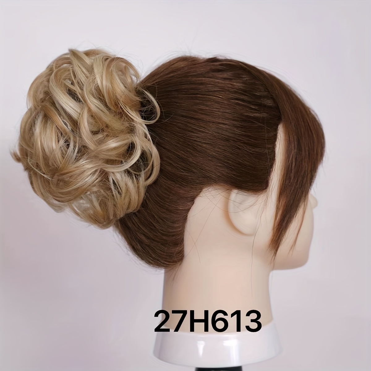 Messy Donut Hair Buns Updo Chignon With Rubber Band