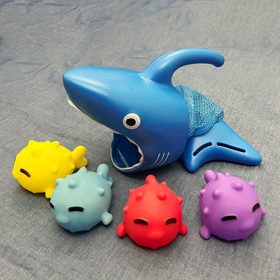 UNGH-Jouet de Bain Flottant en Forme de Requin 3D pour Bébé, Jouet