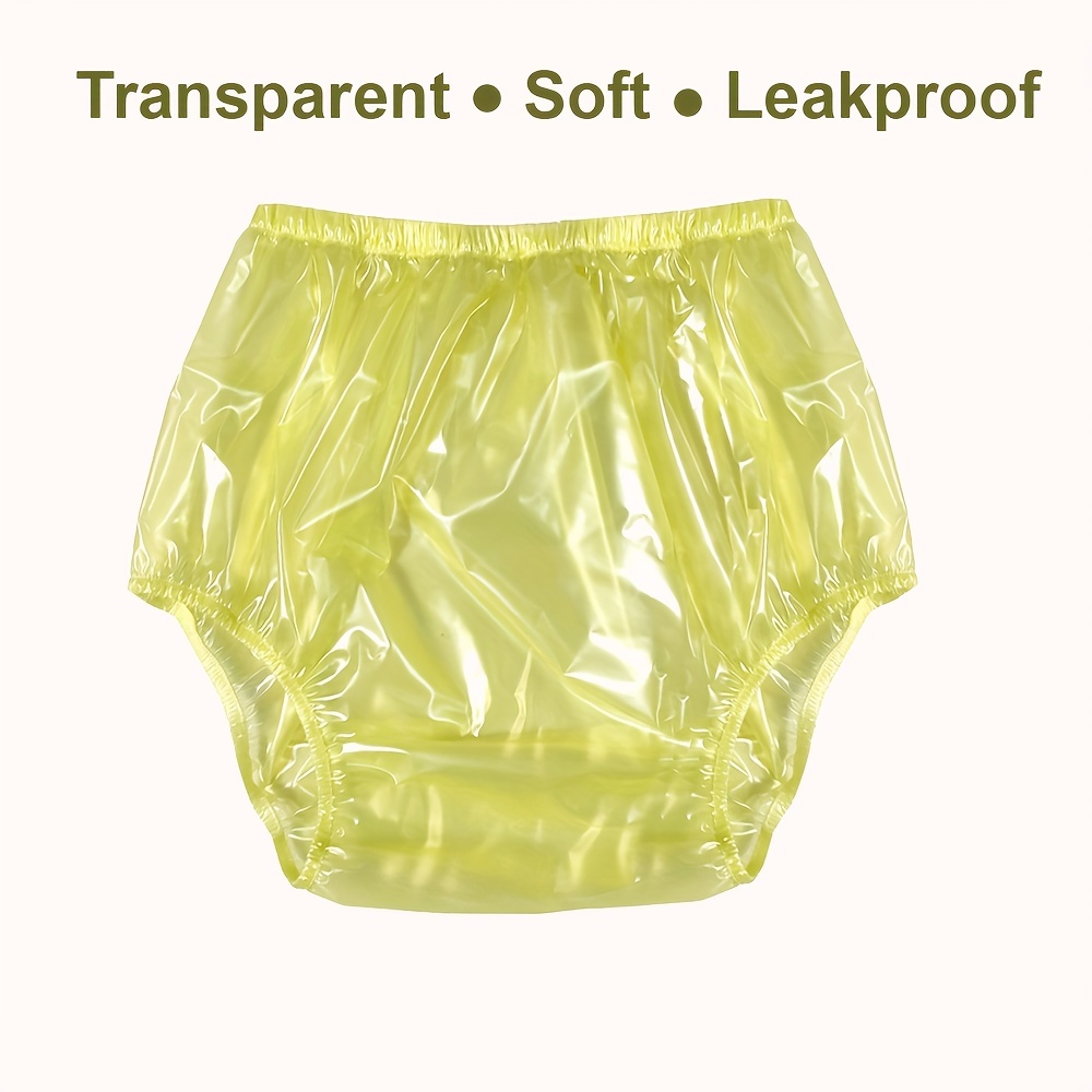 Plastic Pants Adult，Adult Incontinence Safety Trousers，Plastic Diapers,  Waterproof and Reusable Anti Side Leakage Physiological Incontinence Pants