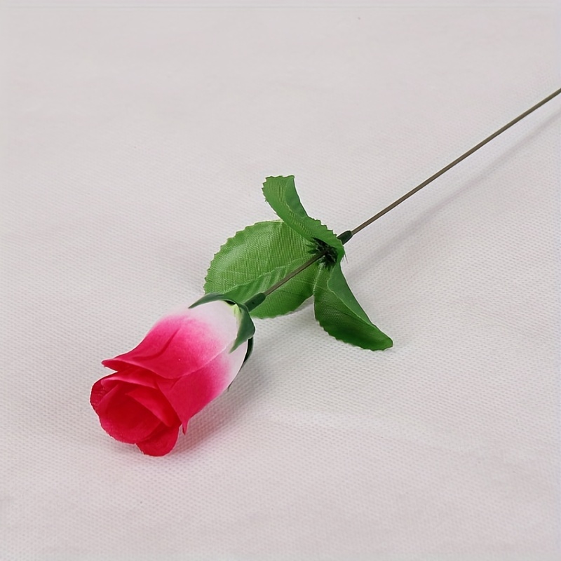 Artificial Rose Open Flower Bouquet Faux Rose Stems For - Temu